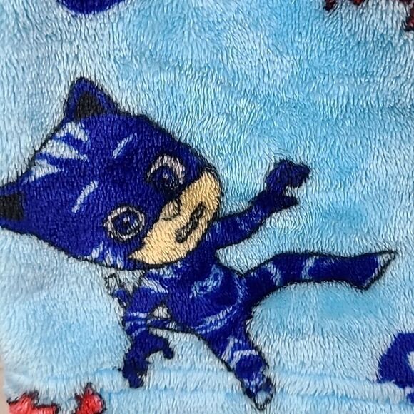 PJ Masks Little Boys' Blue Plush Robe Fleece Belted Bathrobe Sleepwear Size 6 - Picture 7 of 11
